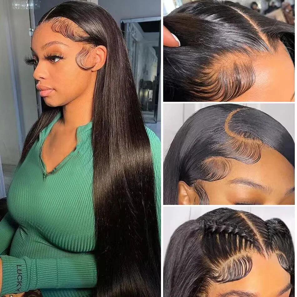 250% Density Glueless HD Lace Straight Wig