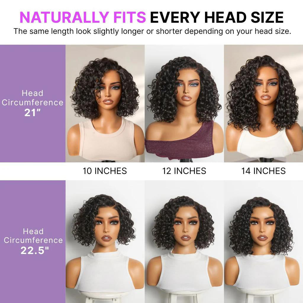 MIAOFIN🔥Final Hours—Up to 90% Off🔥Ready-to-Wear Glueless Curly Bob Wig