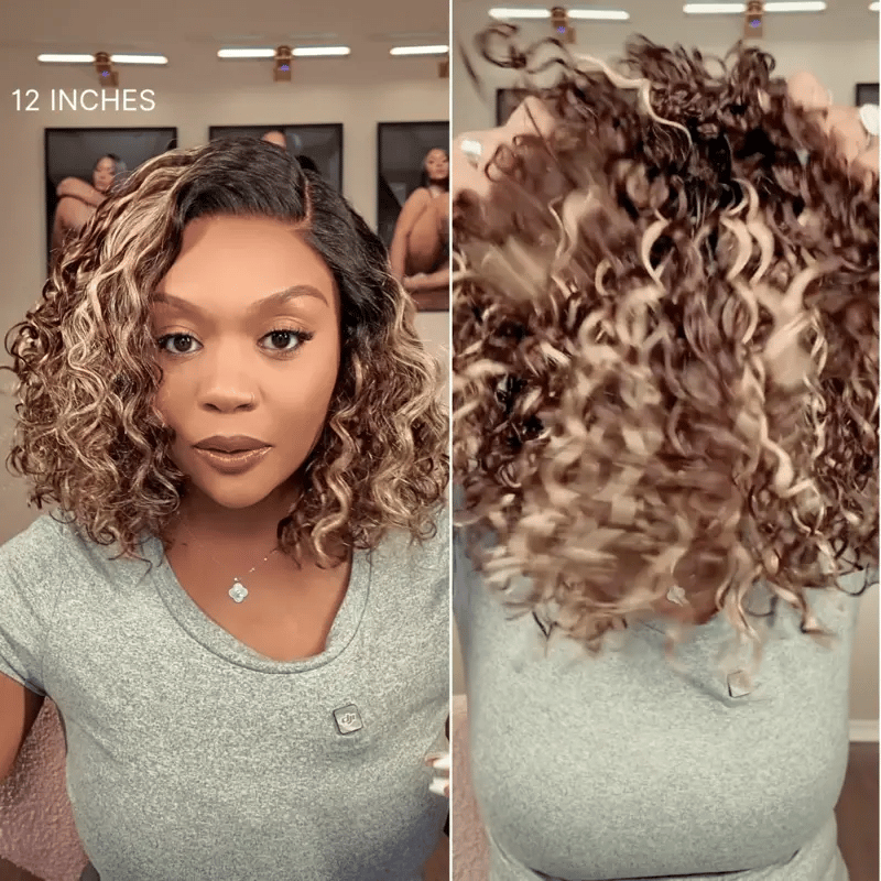 MIAOFIN🔥Final Hours—Up to 90% Off🔥Ready-to-Wear Glueless Curly Bob Wig