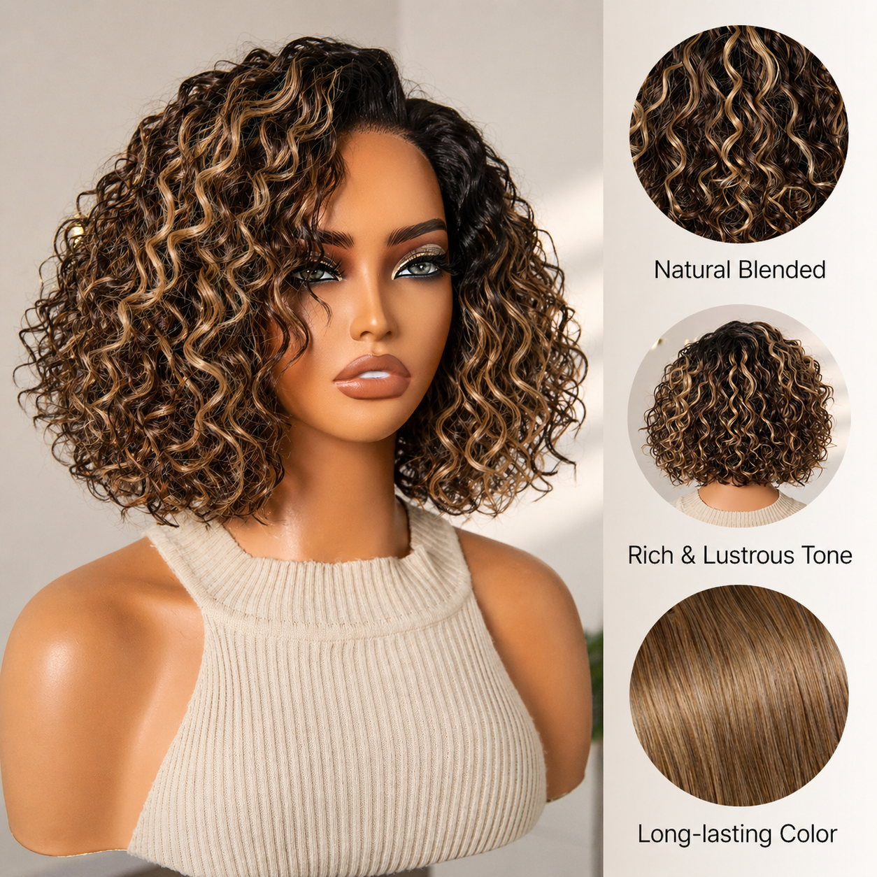 MIAOFIN🔥Final Hours—Up to 90% Off🔥Ready-to-Wear Glueless Curly Bob Wig