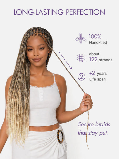 🔥Last Day: 63% OFF🌍Goddess Blonde HD Lace Glueless Knotless Braid Wig ✨