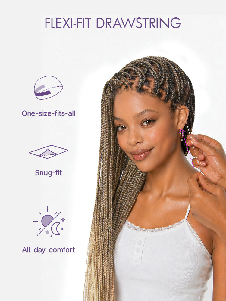 🔥Last Day: 63% OFF🌍Goddess Blonde HD Lace Glueless Knotless Braid Wig ✨