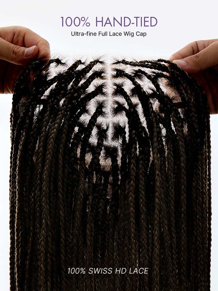 🔥Last Day: 63% OFF🌍Goddess Blonde HD Lace Glueless Knotless Braid Wig ✨