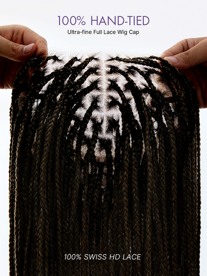 🔥Last Day: 63% OFF🌍Goddess Blonde HD Lace Glueless Knotless Braid Wig ✨