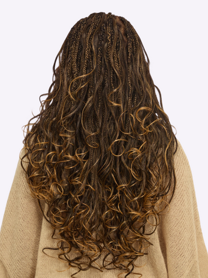 🔥Last Day: 63% OFF🌍Goddess Blonde HD Lace Glueless Knotless Braid Wig ✨