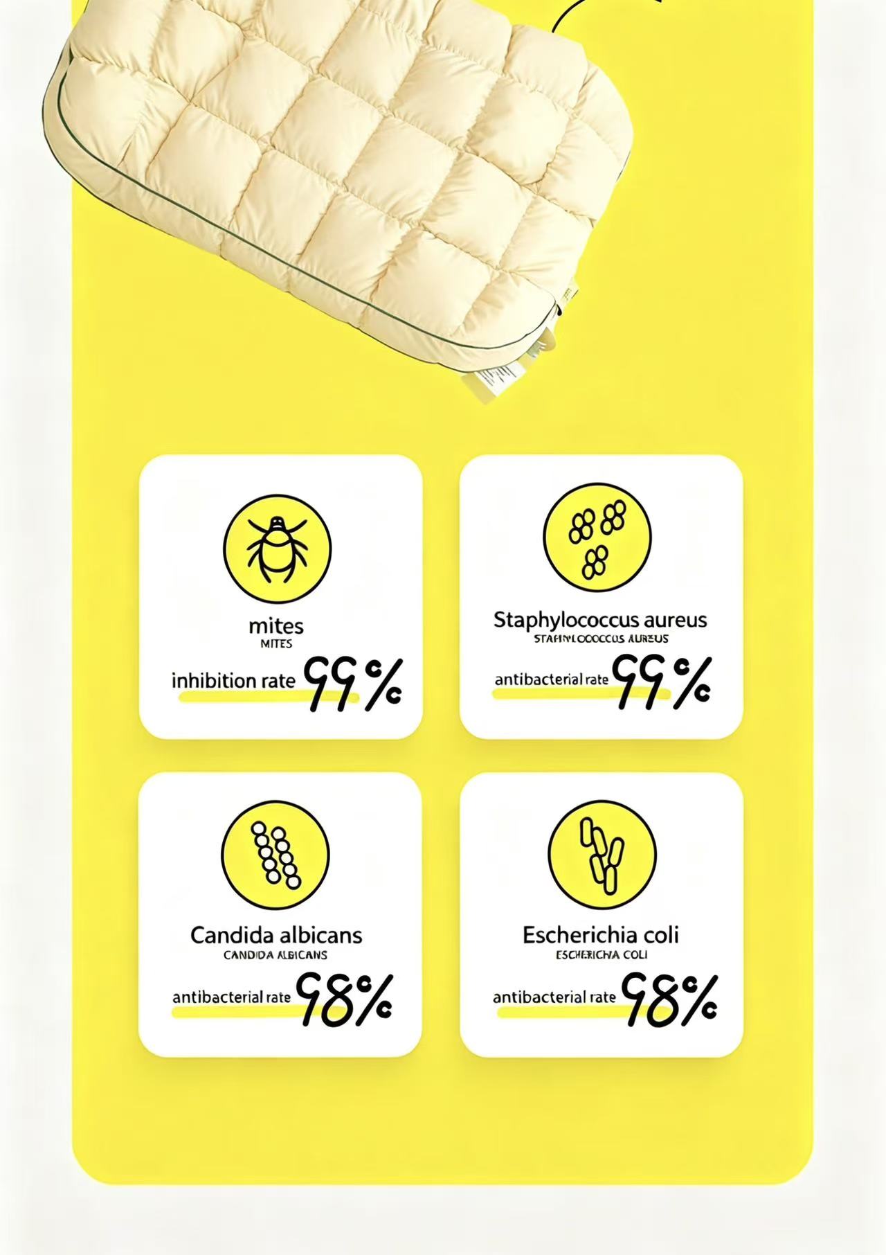 100% Cotton Pineapple Bun Pillows, Neck Support Pillows for Adults, Improve Sleep, Available in Pair & Single Pack