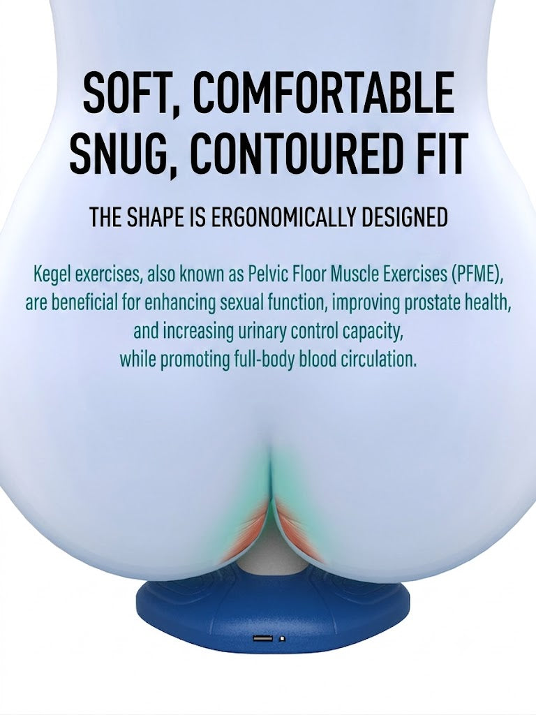 Wireless Charging PC Muscle Massager Kegel Trainer Pelvic Floor Muscle Exercise Artifact for Men and Women Middle-aged and Elderly Fitness
