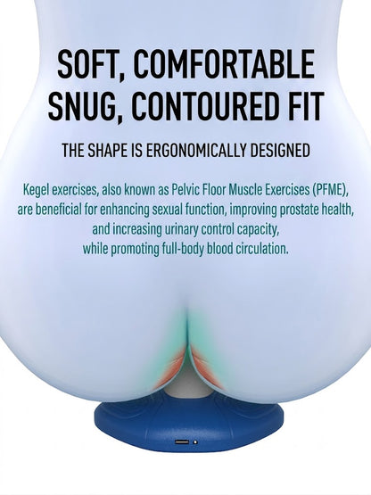 Wireless Charging PC Muscle Massager Kegel Trainer Pelvic Floor Muscle Exercise Artifact for Men and Women Middle-aged and Elderly Fitness