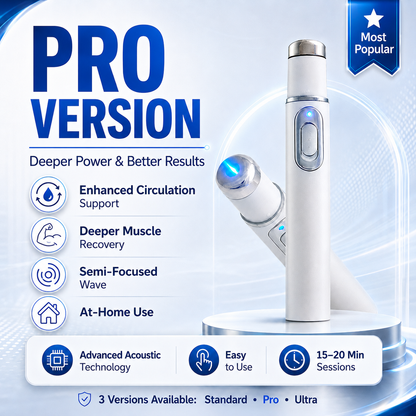 👍Upgraded Ultrasonic Shockwave Device for Deep Tissue Therapy