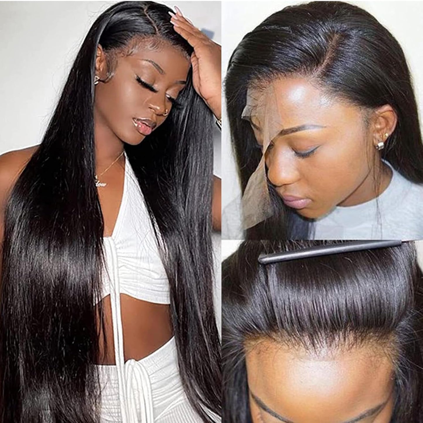 bunGiol 5x5 Glueless Wigs Human Hair Pre Plucked Pre Cut 24 Inch Body Wave Lace Front Wigs Human Hair 180% Put on And Go Glueless Wig For Black Women