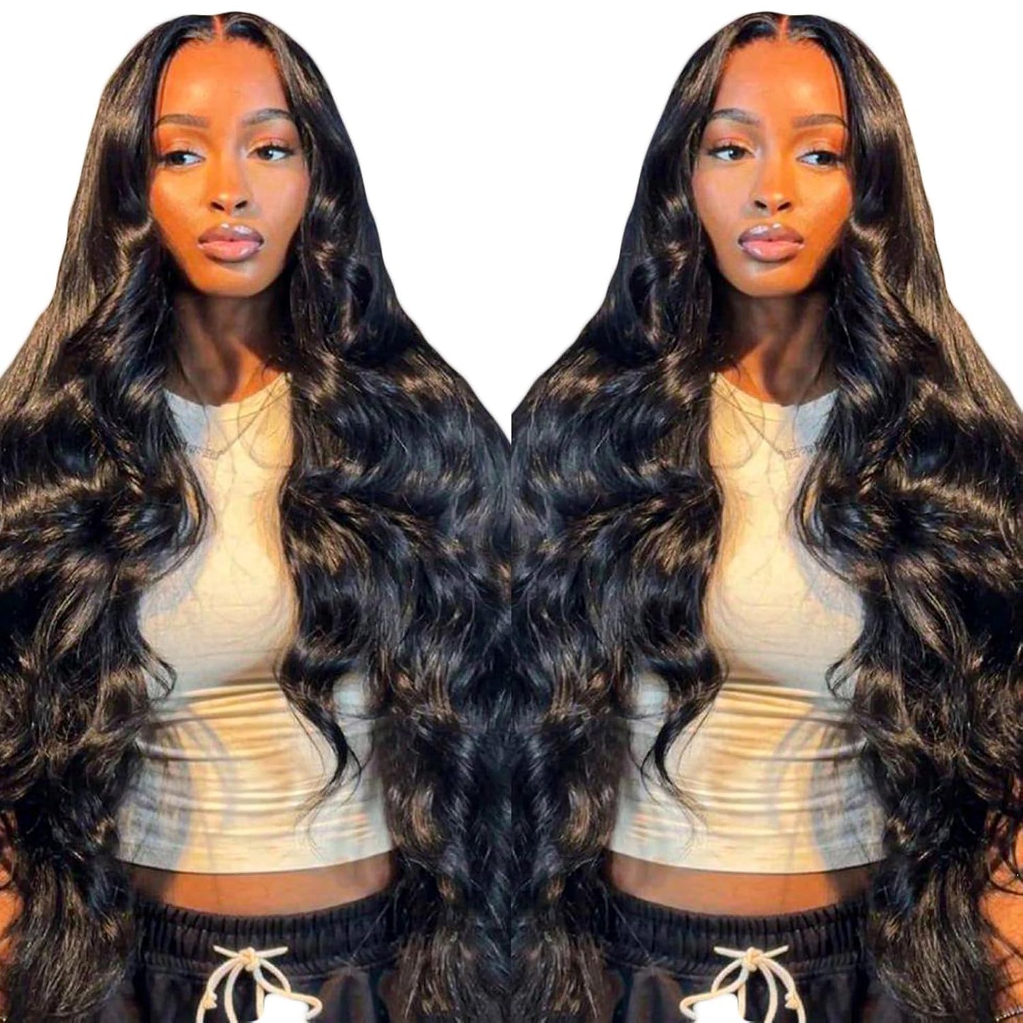 bunGiol 5x5 Glueless Wigs Human Hair Pre Plucked Pre Cut 24 Inch Body Wave Lace Front Wigs Human Hair 180% Put on And Go Glueless Wig For Black Women