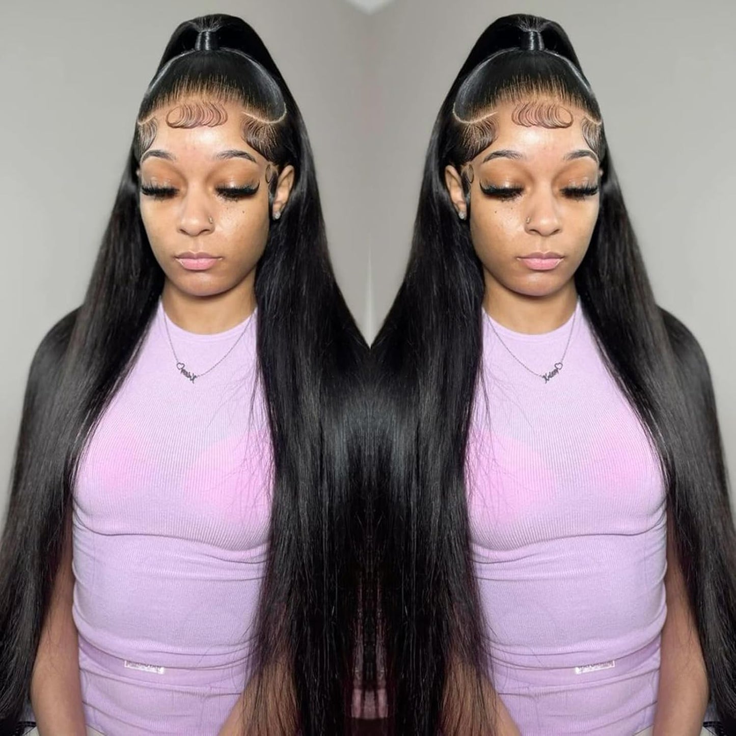 bunGiol 5x5 Glueless Wigs Human Hair Pre Plucked Pre Cut 24 Inch Body Wave Lace Front Wigs Human Hair 180% Put on And Go Glueless Wig For Black Women