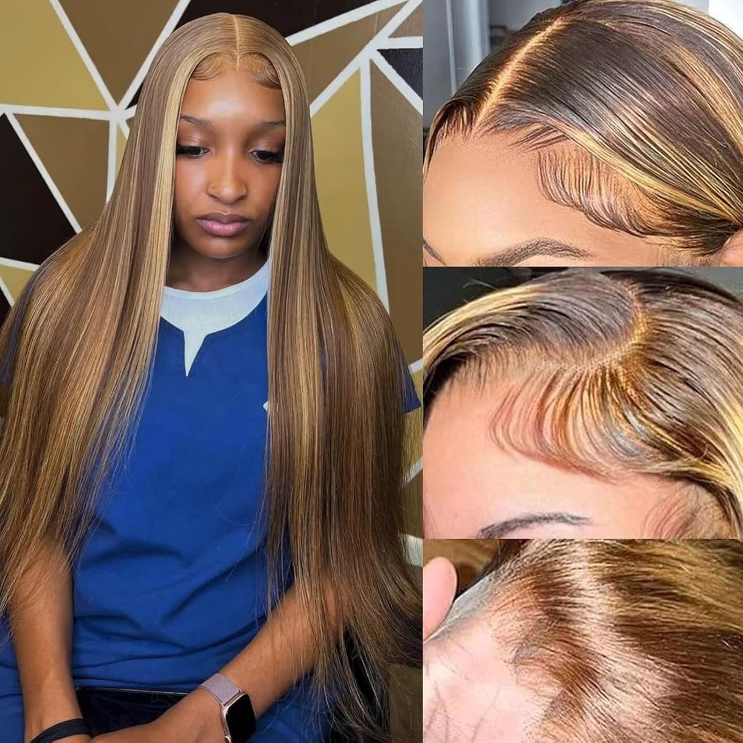 bunGiol 5x5 Glueless Wigs Human Hair Pre Plucked Pre Cut 24 Inch Body Wave Lace Front Wigs Human Hair 180% Put on And Go Glueless Wig For Black Women
