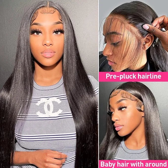 250% Density Glueless HD Lace Straight Wig