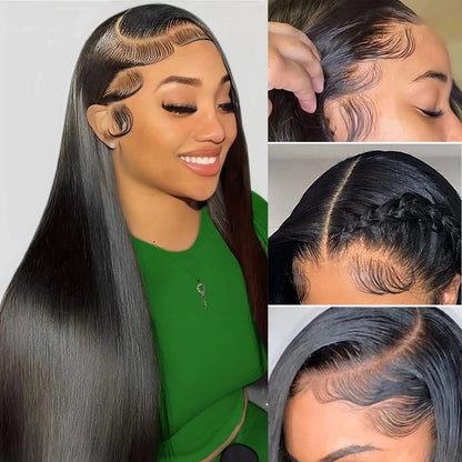 250% Density Glueless HD Lace Straight Wig