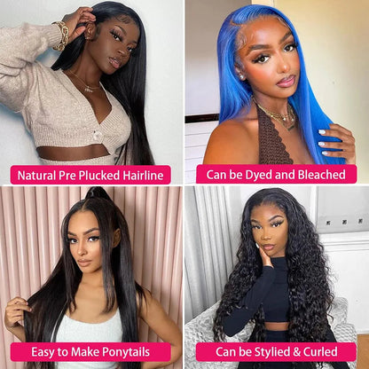 250% Density Glueless HD Lace Straight Wig