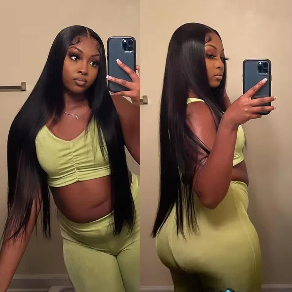 250% Density Glueless HD Lace Straight Wig