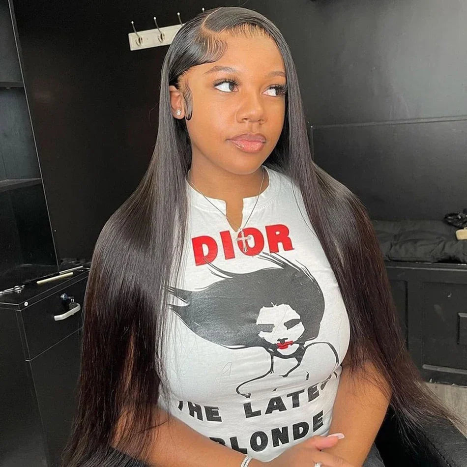 250% Density Glueless HD Lace Straight Wig