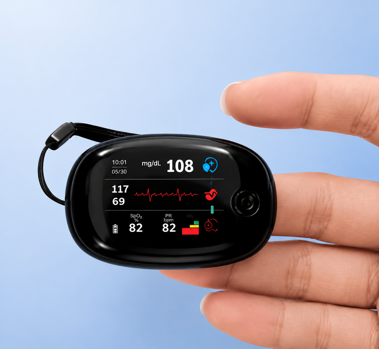 TIWORLD Non‑Invasive Glucose Monitor Track Your Health Anytime — No Finger Pricks, No Pain, No Strips