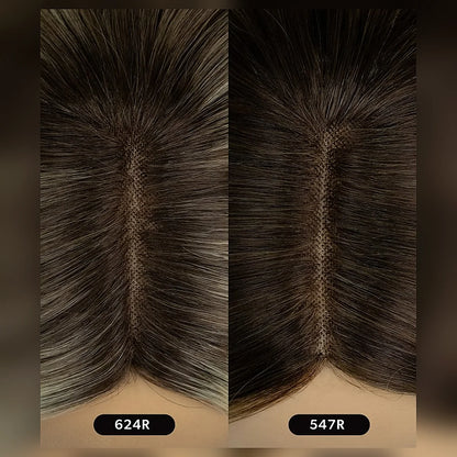 100% Real Human Hair Topper Natural Volume in Seconds